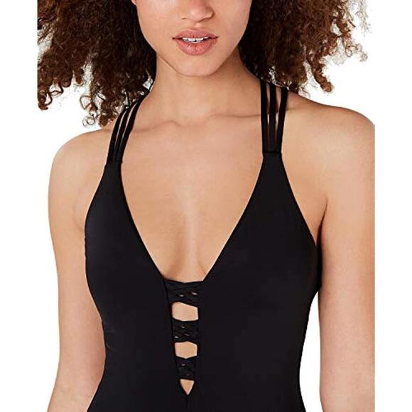 Hobie Eye-catching Women's One piece Black Swimsuit Size Small - Picture 3 of 3